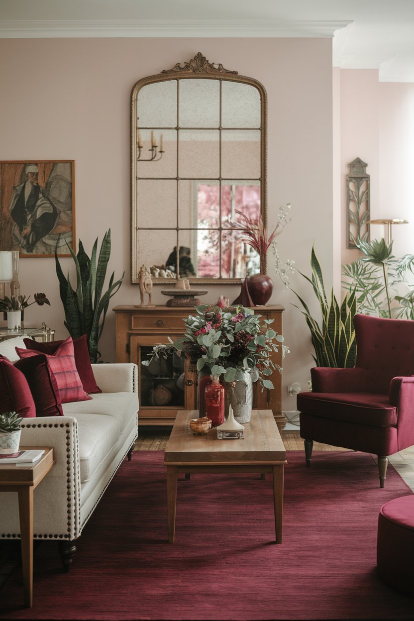 16 Burgundy Living Room Ideas for a Cozy and Elegant Space