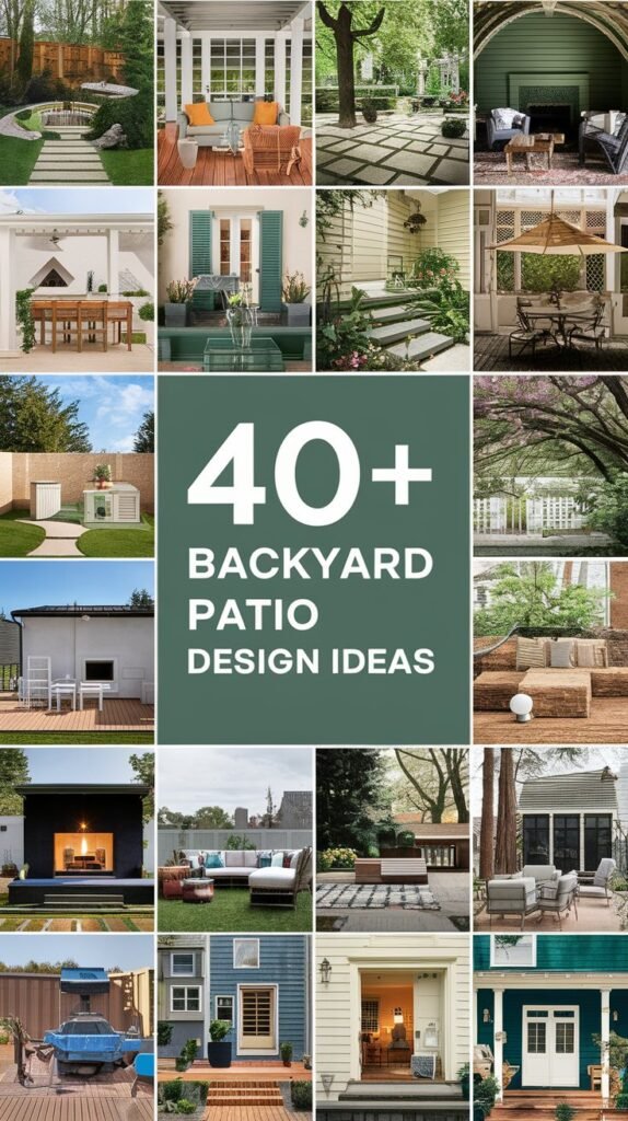 40+ Backyard Patio Design Ideas for Luxurious Outdoor Living