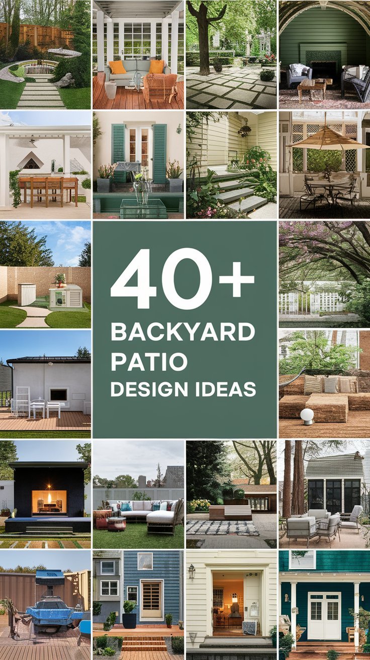 40+ Backyard Patio Design Ideas for Luxurious Outdoor Living