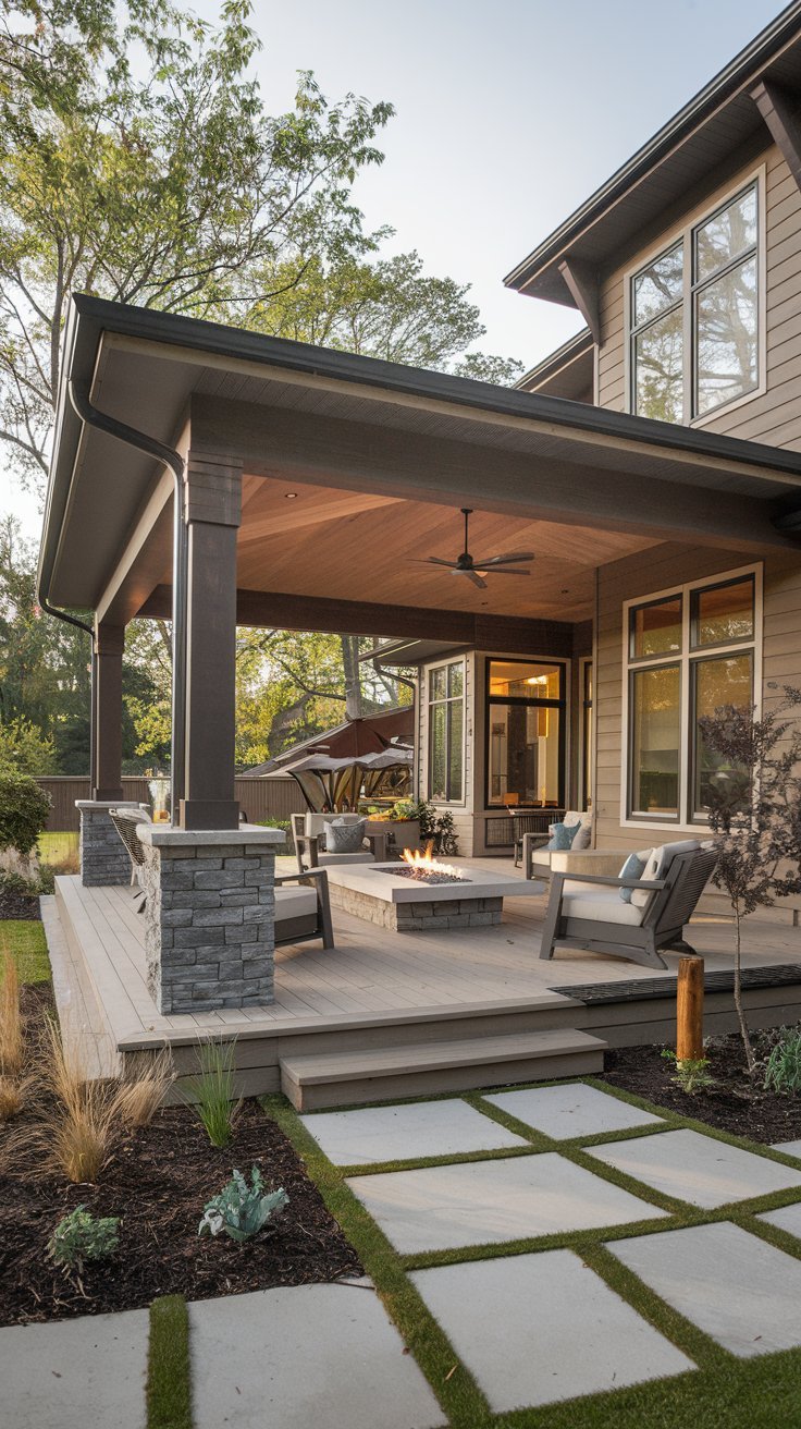 20 Covered Patio Ideas Attached to House