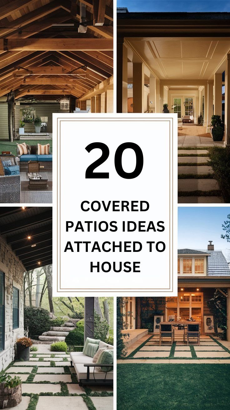 20 Covered Patio Ideas Attached to House