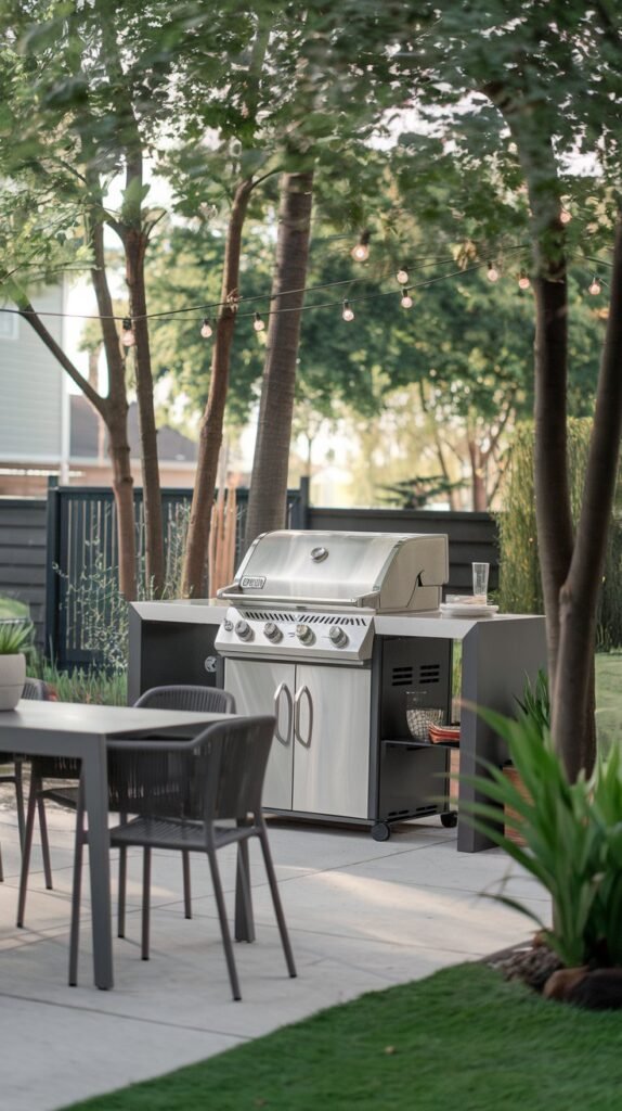 Modern Backyard Grill Oasis