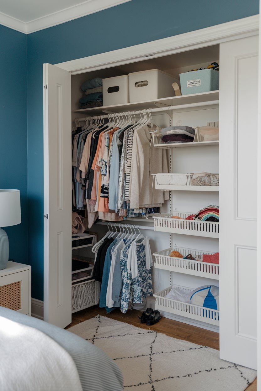 21 Easy Small Closet Organization Ideas for Bedrooms