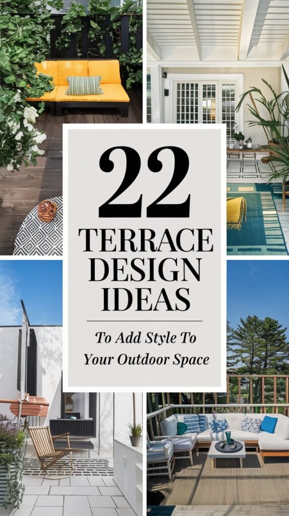 22 Terrace Design Ideas to Add Style to Your Outdoor Space