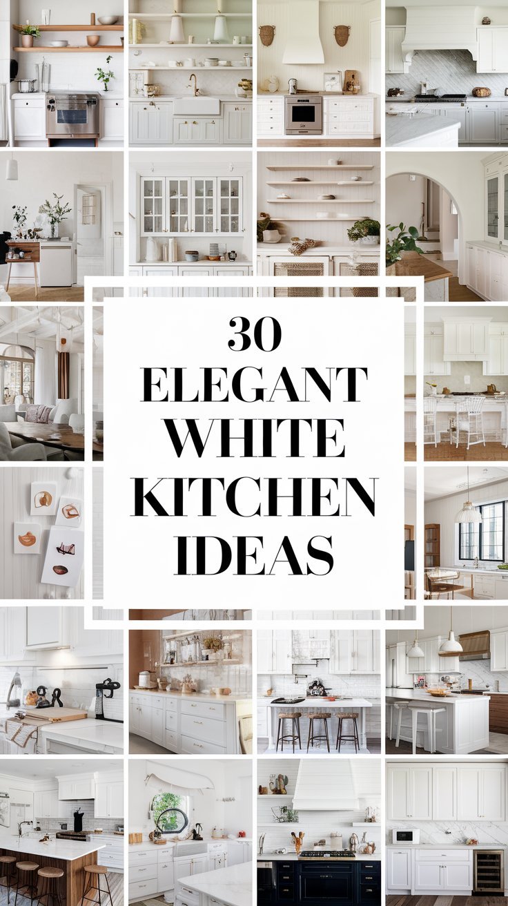 30 Elegant White Kitchen Ideas Featuring Stylish Decor