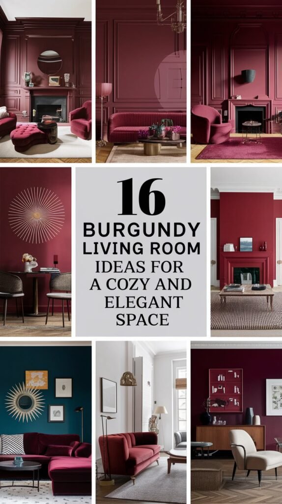 16 Burgundy Living Room Ideas for a Cozy and Elegant Space