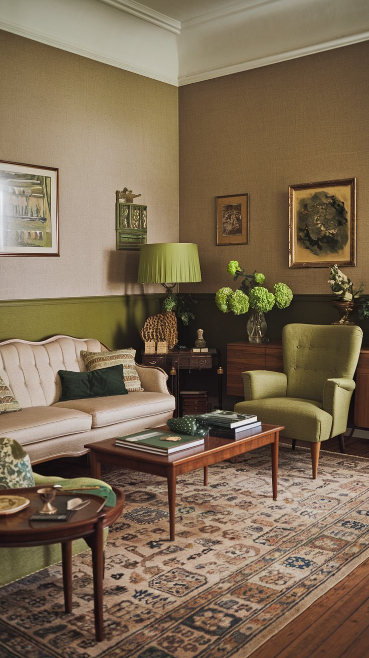 20 Chic Modern Vintage Living Room Design Ideas