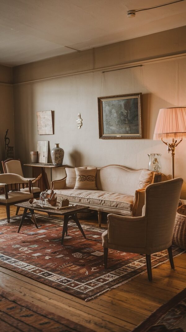 20 Chic Modern Vintage Living Room Design Ideas