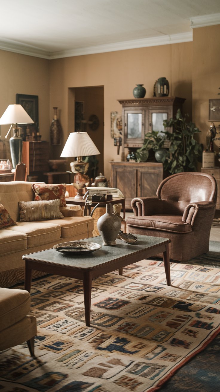 20 Chic Modern Vintage Living Room Design Ideas