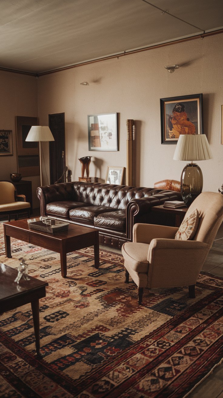 20 Chic Modern Vintage Living Room Design Ideas