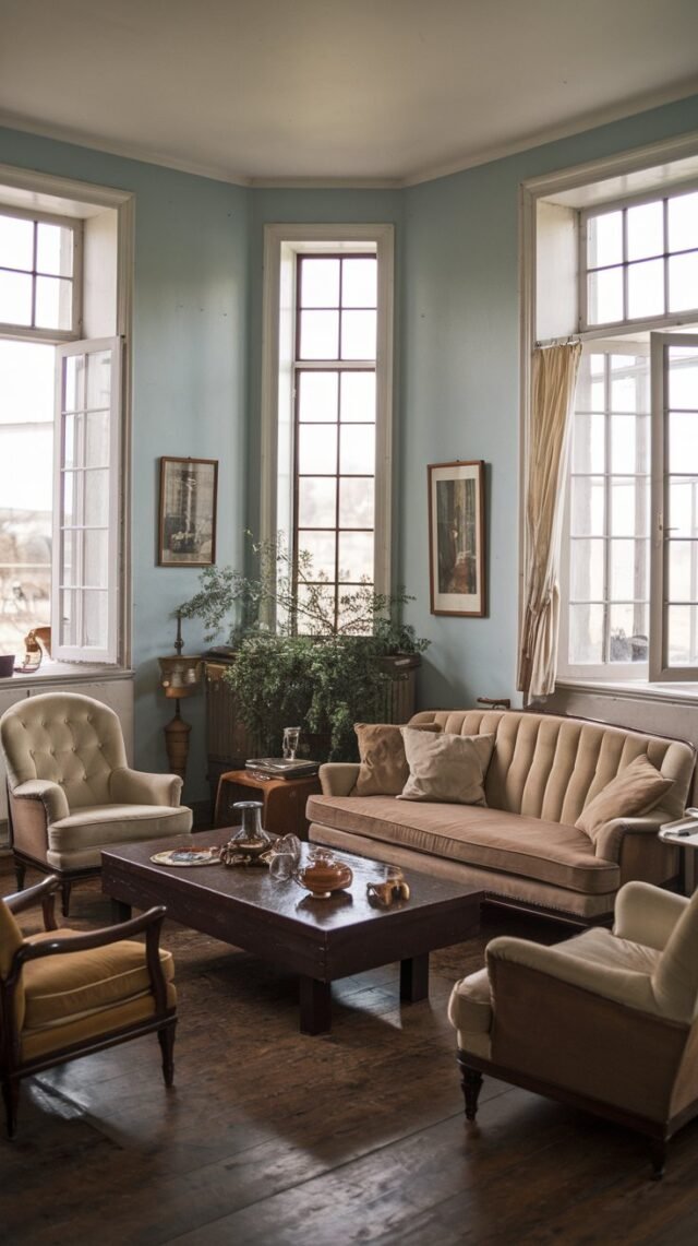 20 Chic Modern Vintage Living Room Design Ideas