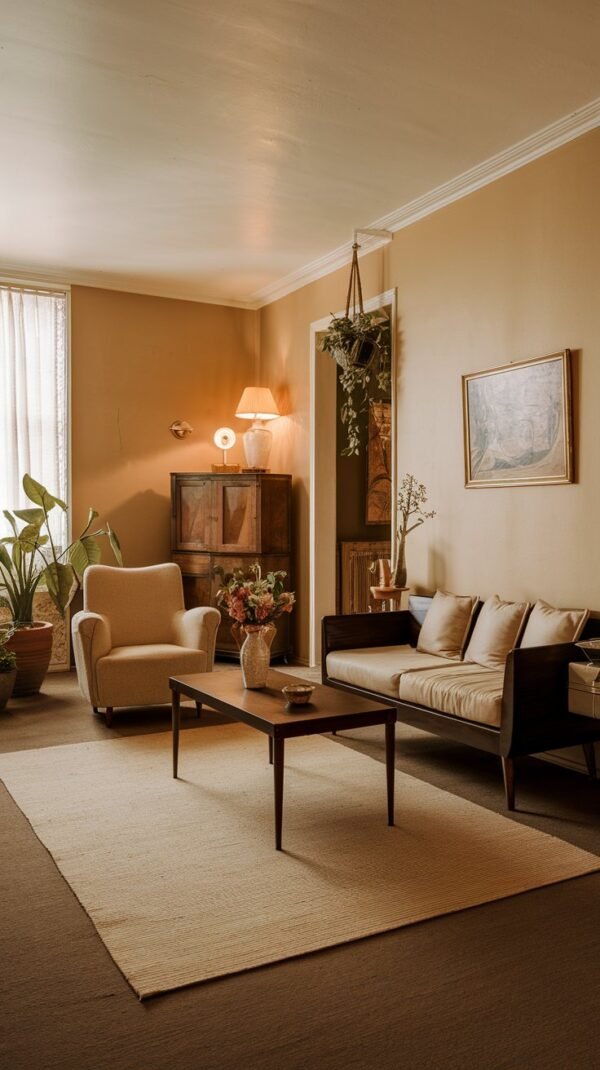 20 Chic Modern Vintage Living Room Design Ideas