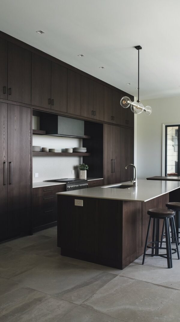 27 Cozy Dark Kitchen Cabinet Ideas