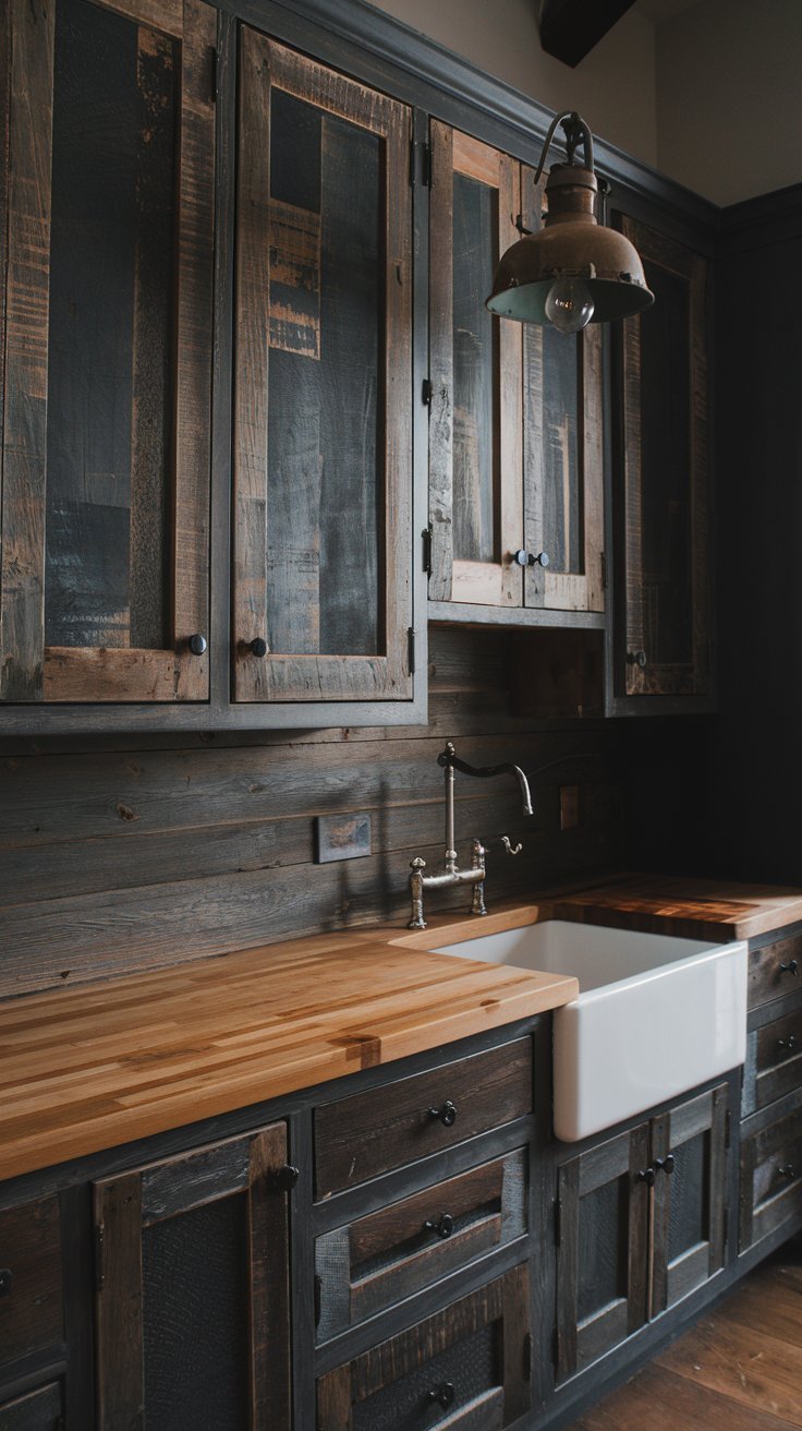 27 Cozy Dark Kitchen Cabinet Ideas