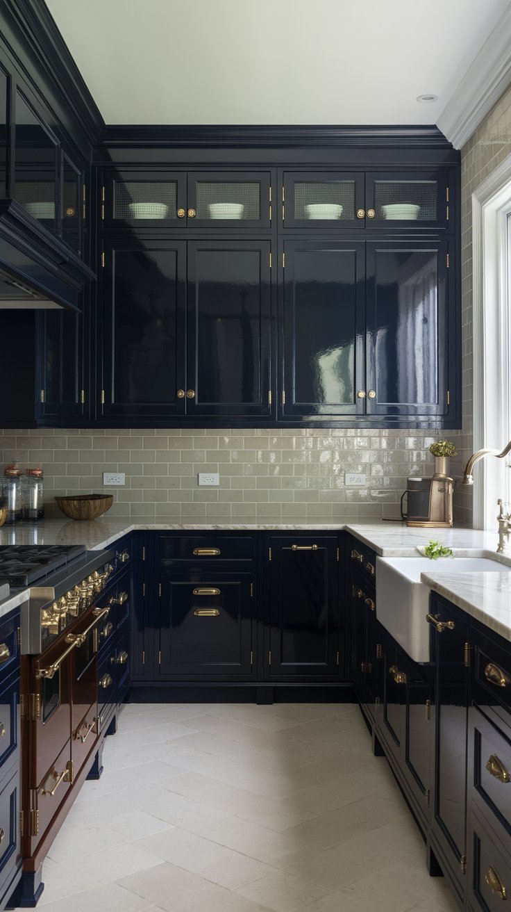 27 Cozy Dark Kitchen Cabinet Ideas