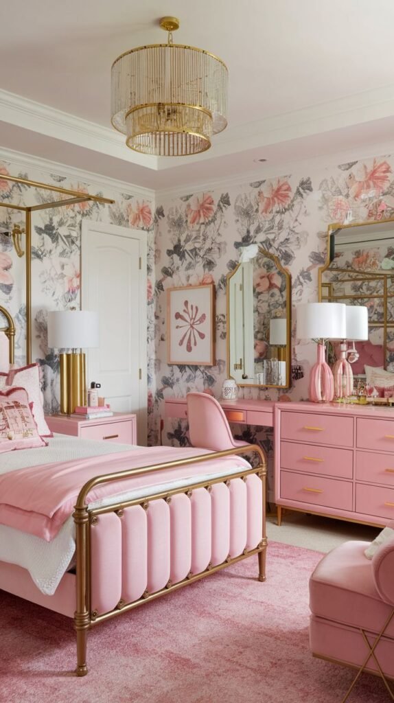 Glamorous Gold and Pink Retreat