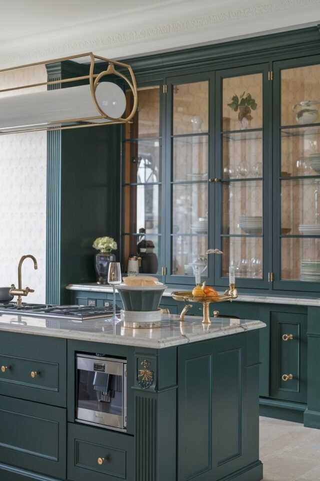 29 Modern Dark Green Kitchen Ideas
