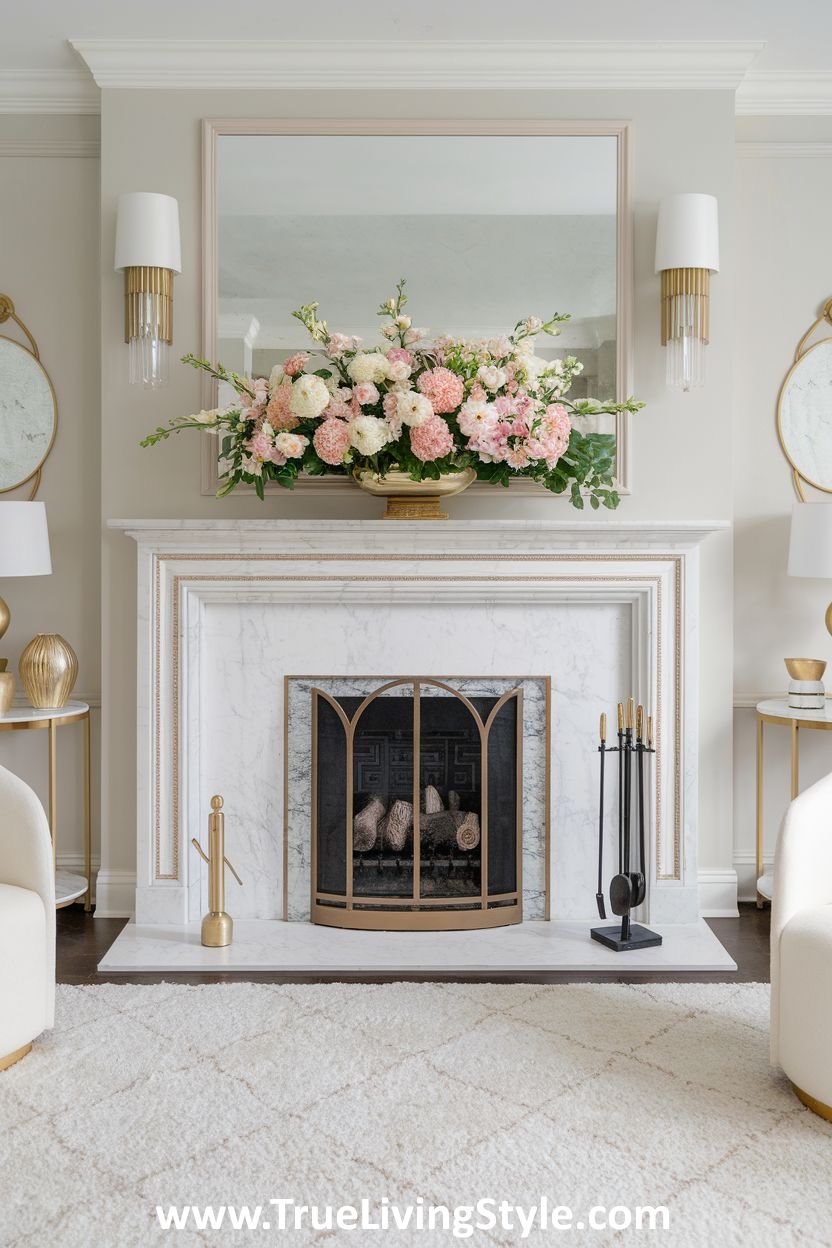 31 Fresh Spring Fireplace Mantel Decor Ideas for 2025