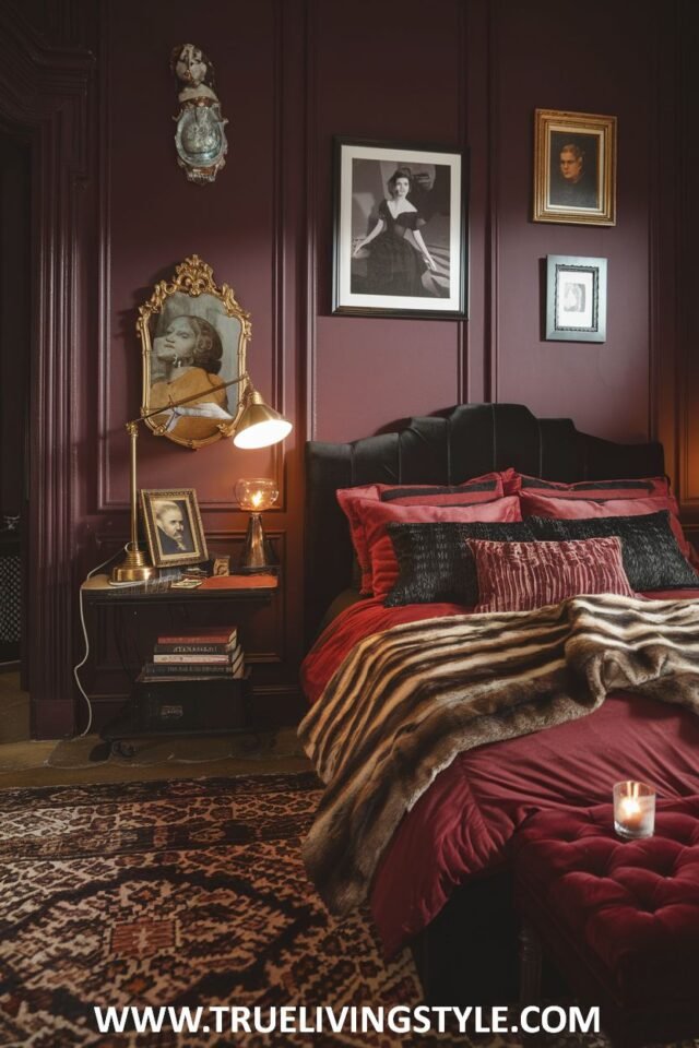 23 Luxury Dark Red Bedroom Ideas for a Cozy Retreat