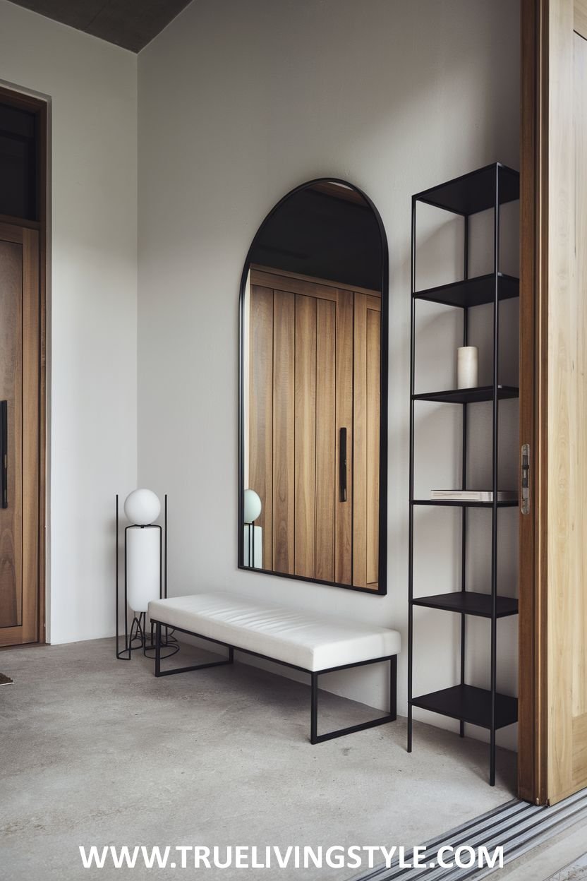 View of 29 Minimalist Entryway Decor Ideas for a Clean & Elegant Look