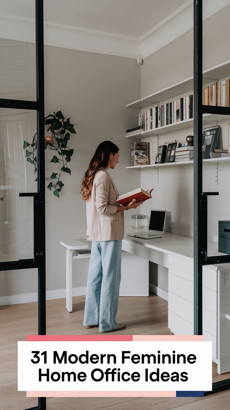 31 Modern Feminine Home Office Ideas for a Classy Look