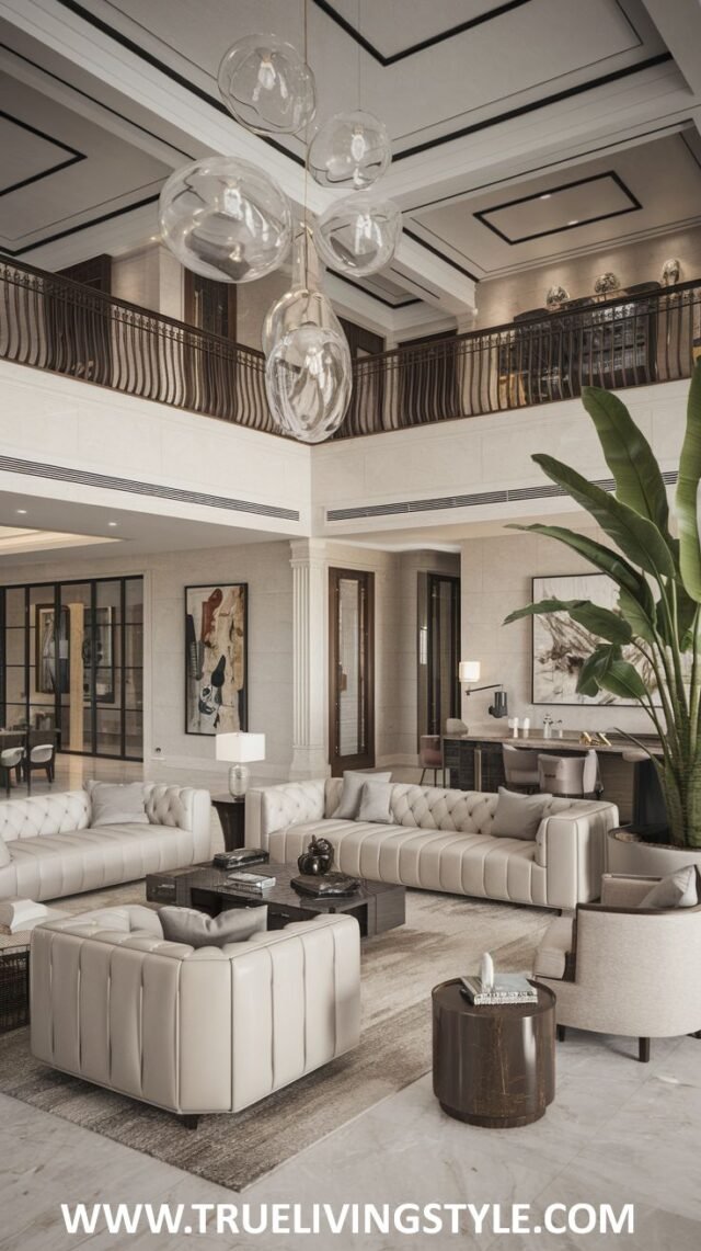Modern Mansion Living Room Design