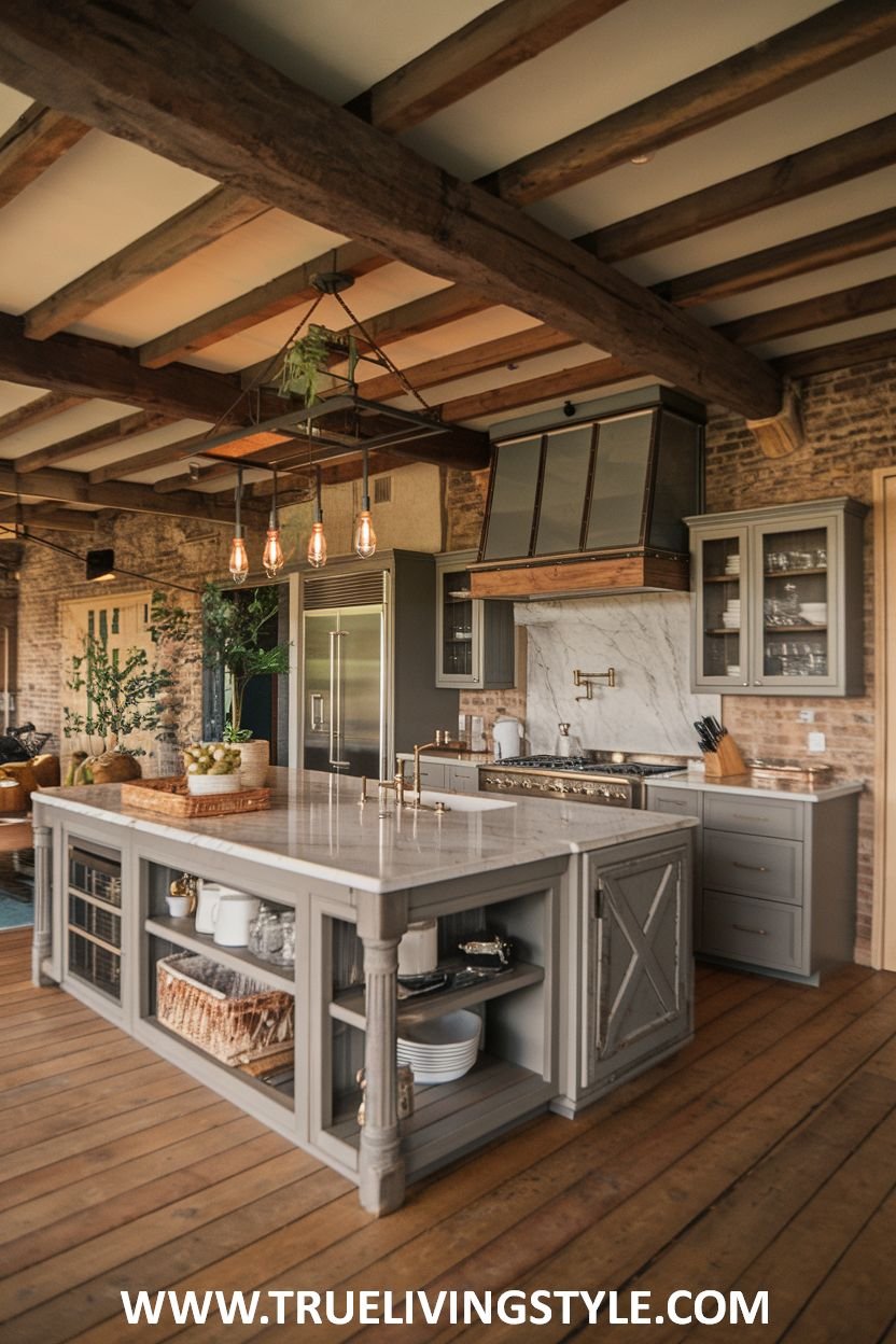 29 Rustic Modern Kitchen Ideas for a Warm and Royal Feel