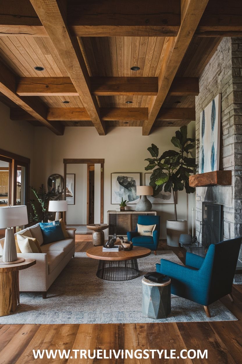 30 Rustic Modern Living Room Designs for a Charming Aesthetic